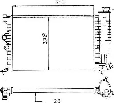 NRF 58913 - Radiateur, refroidissement du moteur cwaw.fr