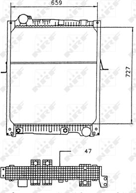 NRF 58926 - Radiateur, refroidissement du moteur cwaw.fr