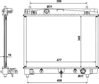 KOYORAD PL011953 - Radiateur, refroidissement du moteur cwaw.fr