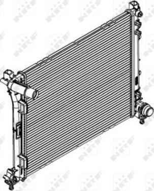 NRF 58428 - Radiateur, refroidissement du moteur cwaw.fr