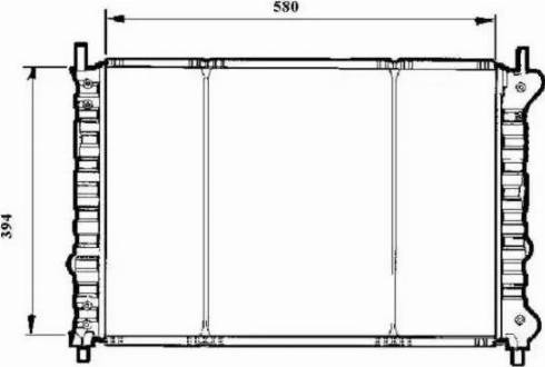 NRF 58166 - Radiateur, refroidissement du moteur cwaw.fr