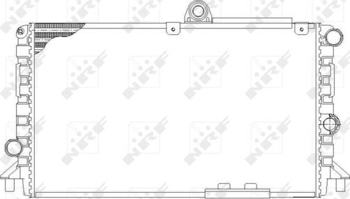 NRF 58809 - Radiateur, refroidissement du moteur cwaw.fr