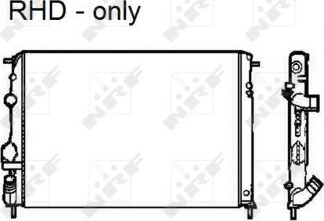 NRF 58326 - Radiateur, refroidissement du moteur cwaw.fr