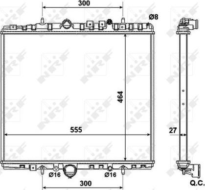 NRF 58373 - Radiateur, refroidissement du moteur cwaw.fr