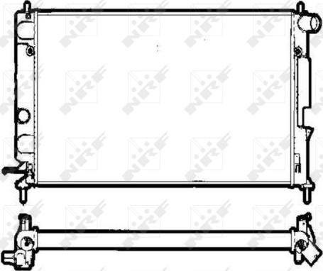 NRF 58290 - Radiateur, refroidissement du moteur cwaw.fr