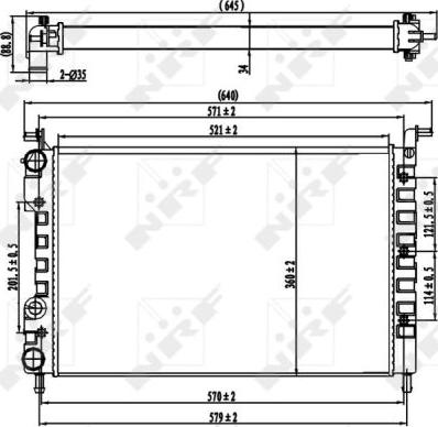 NRF 58219 - Radiateur, refroidissement du moteur cwaw.fr