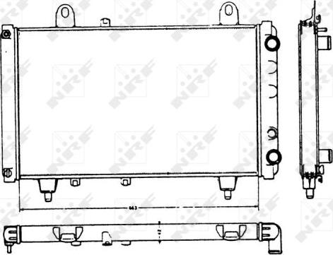 NRF 58749 - Radiateur, refroidissement du moteur cwaw.fr