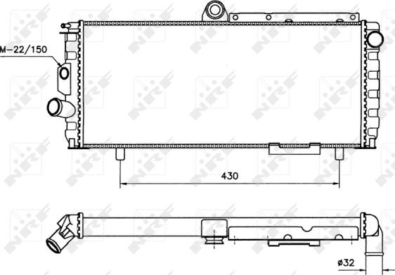 NRF 58701 - Radiateur, refroidissement du moteur cwaw.fr