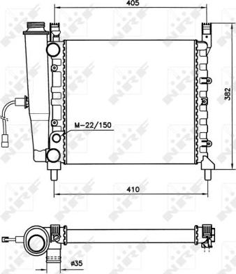 NRF 58731 - Radiateur, refroidissement du moteur cwaw.fr