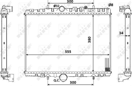 NRF 53941 - Radiateur, refroidissement du moteur cwaw.fr