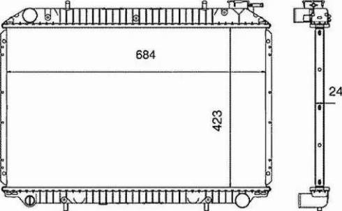 NRF 539534 - Radiateur, batterie de traction cwaw.fr