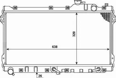 NRF 53976 - Radiateur, refroidissement du moteur cwaw.fr