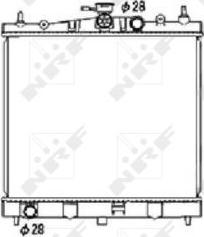 NRF 53476 - Radiateur, refroidissement du moteur cwaw.fr