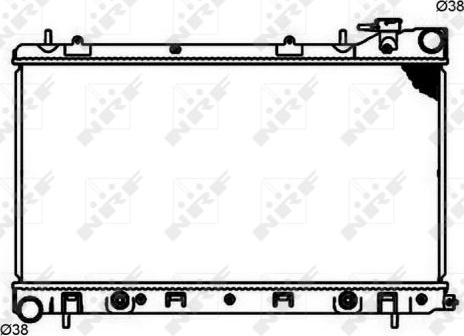 NRF 53597 - Radiateur, refroidissement du moteur cwaw.fr