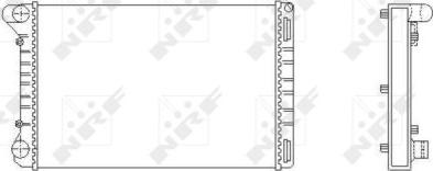 NRF 53665 - Radiateur, refroidissement du moteur cwaw.fr