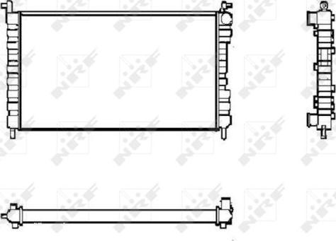 NRF 53600 - Radiateur, refroidissement du moteur cwaw.fr