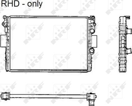 NRF 53623 - Radiateur, refroidissement du moteur cwaw.fr