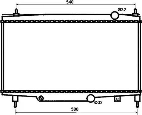 NRF 53081 - Radiateur, refroidissement du moteur cwaw.fr