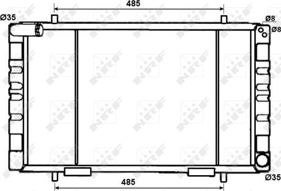 NRF 53070 - Radiateur, refroidissement du moteur cwaw.fr