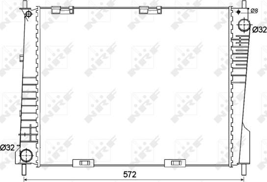 NRF 53125 - Radiateur, refroidissement du moteur cwaw.fr