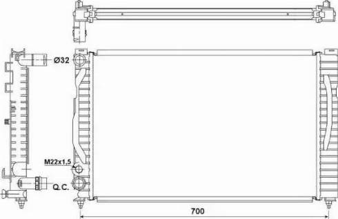 NRF 53175 - Radiateur, refroidissement du moteur cwaw.fr