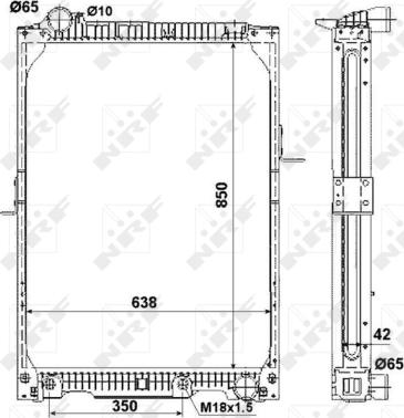 NRF 53890 - Radiateur, refroidissement du moteur cwaw.fr