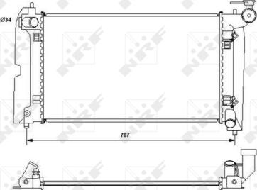 NRF 53396 - Radiateur, refroidissement du moteur cwaw.fr