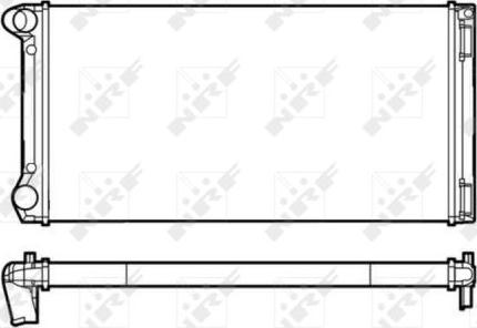 NRF 53249 - Radiateur, refroidissement du moteur cwaw.fr