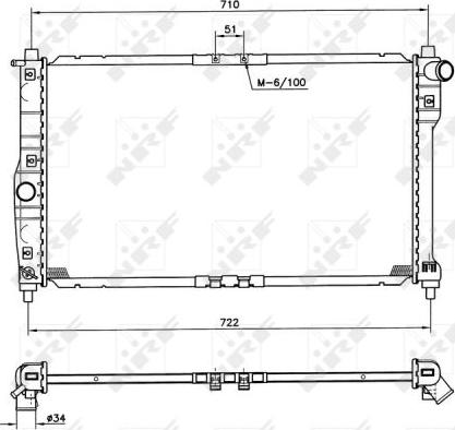 NRF 53263 - Radiateur, refroidissement du moteur cwaw.fr