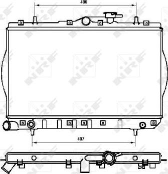 NRF 53262 - Radiateur, refroidissement du moteur cwaw.fr