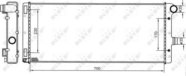 NRF 53228 - Radiateur, refroidissement du moteur cwaw.fr