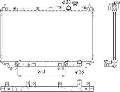 NRF 53749 - Radiateur, refroidissement du moteur cwaw.fr