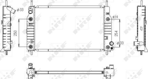 NRF 53748 - Radiateur, refroidissement du moteur cwaw.fr