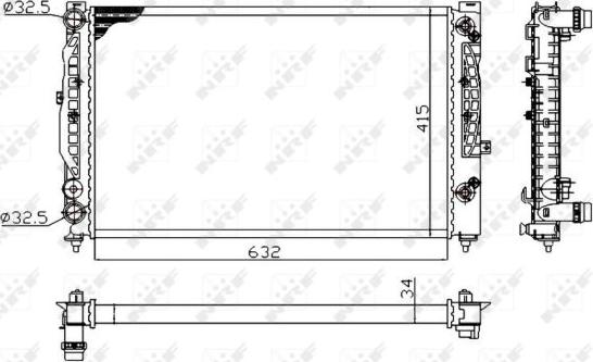 NRF 529504A - Radiateur, refroidissement du moteur cwaw.fr