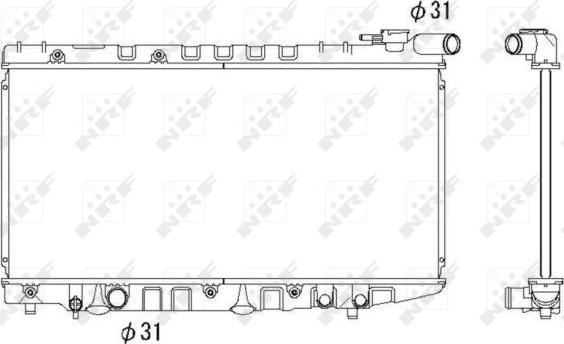 NRF 526712 - Radiateur, refroidissement du moteur cwaw.fr