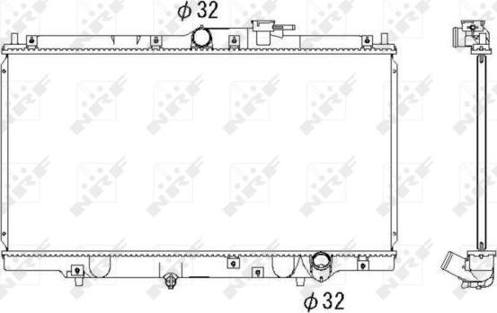 NRF 526717 - Radiateur, refroidissement du moteur cwaw.fr