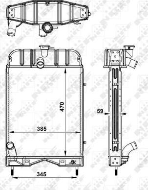 NRF 52145 - Radiateur, refroidissement du moteur cwaw.fr