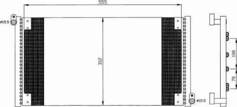 NRF 35497 - Condensateur, climatisation cwaw.fr