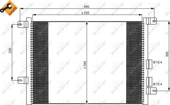 NRF 35590 - Condensateur, climatisation cwaw.fr