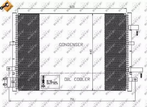 NRF 35539 - Condensateur, climatisation cwaw.fr