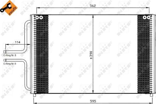 NRF 35533 - Condensateur, climatisation cwaw.fr