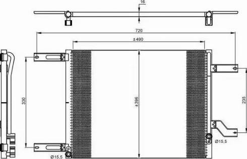 NRF 35665 - Condensateur, climatisation cwaw.fr