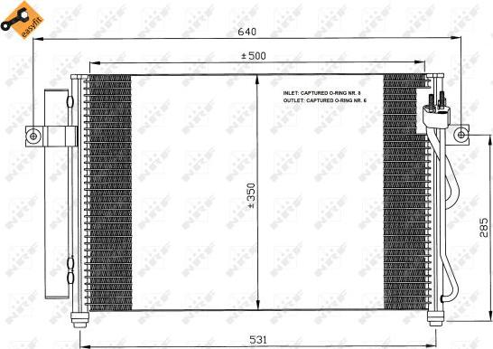 NRF  35630 - Condensateur, climatisation cwaw.fr