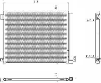 NRF 350469 - Condensateur, climatisation cwaw.fr