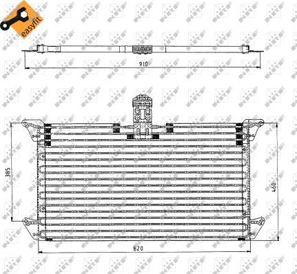 NRF 35061 - Condensateur, climatisation cwaw.fr