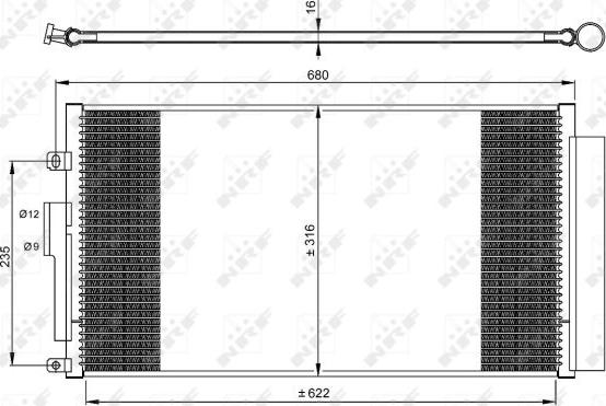 NRF 350071 - Condensateur, climatisation cwaw.fr