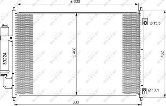 NRF 35873 - Condensateur, climatisation cwaw.fr