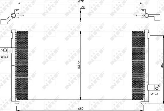 NRF 35877 - Condensateur, climatisation cwaw.fr