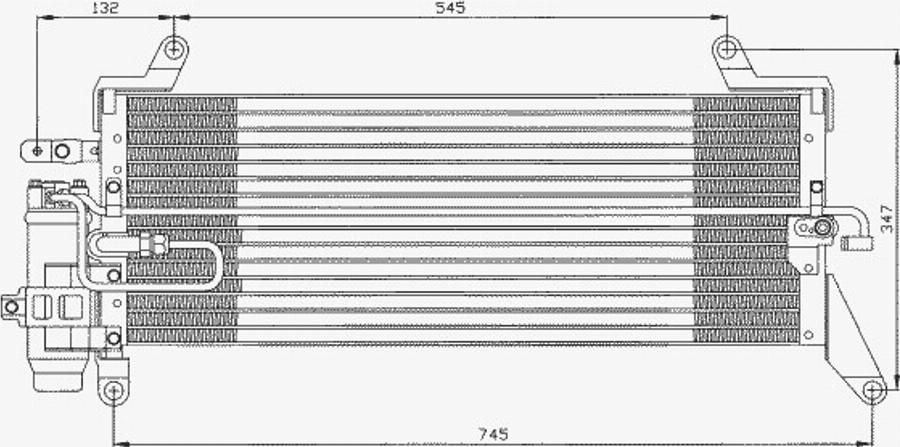 NRF 35256 - Condensateur, climatisation cwaw.fr