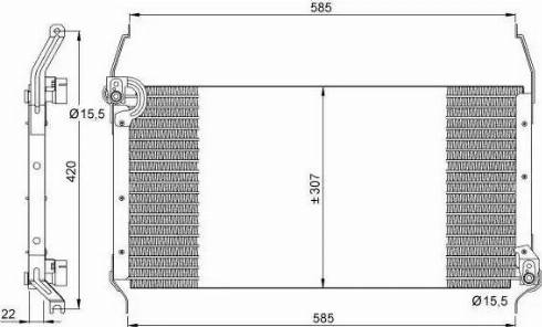 NRF 35253 - Condensateur, climatisation cwaw.fr